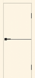 Товар Межкомнатная дверь P-19 AL черный молдинг магнолия