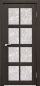 Товар Межкомнатная дверь Легенда К-8 тон Грей Остекление Гранит прозрачный