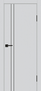 Товар Межкомнатная дверь P-20 AL черный молдинг Сапфир матовый